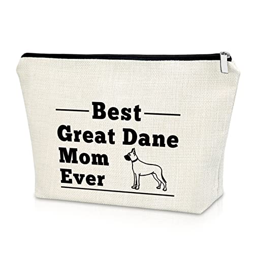Sazuwu Great Dane Gift Bag for Women Dane Owners Makeup Cosmetic Bag Mom Christmas Birthday Mother's Day Thanksgiving Gifts Travel Pouch - Image 1