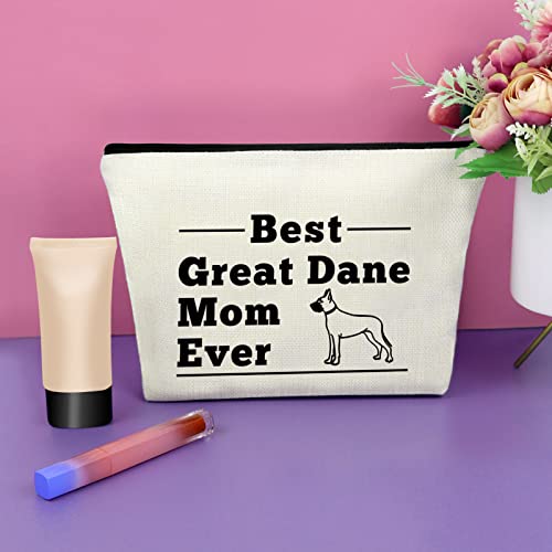 Sazuwu Great Dane Gift Bag for Women Dane Owners Makeup Cosmetic Bag Mom Christmas Birthday Mother's Day Thanksgiving Gifts Travel Pouch - Image 2
