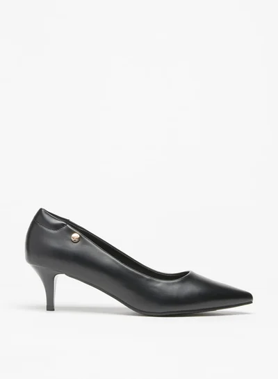 Flora Bella By Shoexpress Women's Solid Slip-On Pumps with Stiletto Heels