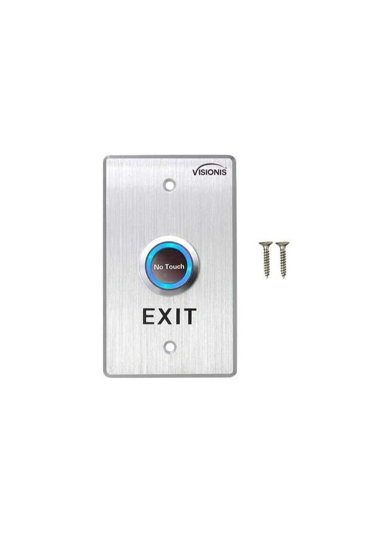 VIGENCE 2-Pack FPC-7546 VIS-7013 Stainless Steel Indoor Use Touchless Exit Push Button with Time Delay, Standard Size with LED NC COM and No Outputs - Image 4