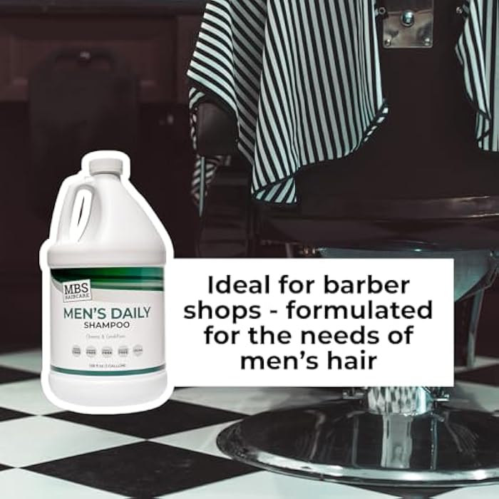 Men's Gallon Shampoo - Moisturizing & Hydrating Shampoo for Sensitive Scalp - Paraben Free, Vegan & Cruelty Free - Gentle Hair Cleansing (128 Fl Oz - Image 5