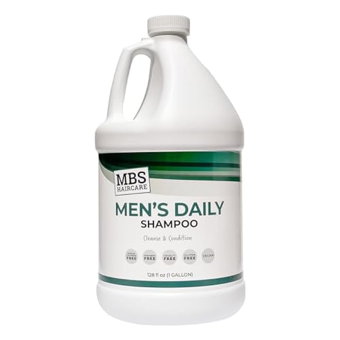 Men's Gallon Shampoo - Moisturizing & Hydrating Shampoo for Sensitive Scalp - Paraben Free, Vegan & Cruelty Free - Gentle Hair Cleansing (128 Fl Oz - Image 1