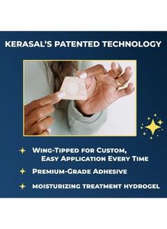 Kerasal Nighttime Renewal Fungal Nail Patches - 14 Patch Twin Pack - Overnight Nail Repair For Nail Fungus Damage, 8-Hour Nail Treatment Restores Healthy Appearance 