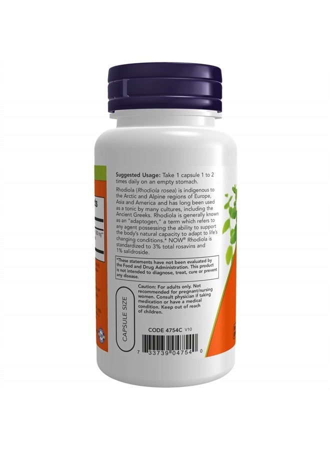 now Supplements, Rhodiola 500 mg, Helps Body Adapt to Stress of Daily Life*, Adaptogenic Herb*, 60 Veg Capsules - Image 3