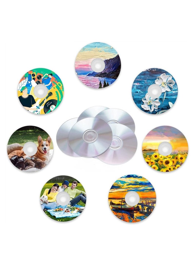 كابتن تيك قرص مضغوط شفاف ، 20 قطعة أقراص مضغوطة شفافة للرسم ، أقراص مضغوطة فارغة للزينة DIY بها بنفسك جدار جمالي لتزيين غرفة CD أقراص مضغوطة جدارية شفافة لتزيين الحائط مستلزمات الحفلات - Image 1
