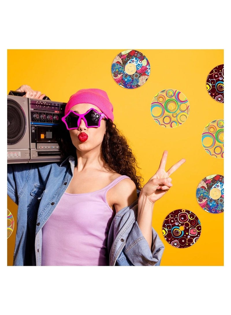 كابتن تيك قرص مضغوط شفاف ، 20 قطعة أقراص مضغوطة شفافة للرسم ، أقراص مضغوطة فارغة للزينة DIY بها بنفسك جدار جمالي لتزيين غرفة CD أقراص مضغوطة جدارية شفافة لتزيين الحائط مستلزمات الحفلات - Image 5