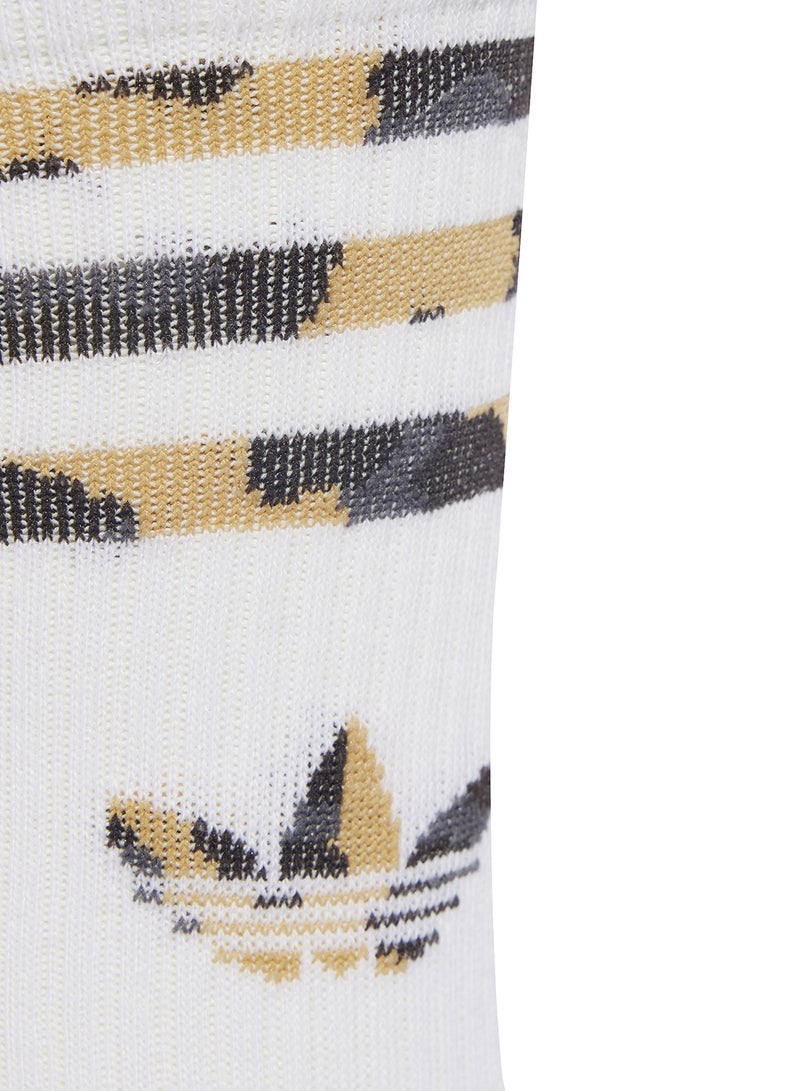 adidas Originals 2 Pack Leopard Crew Socks  - Image 3