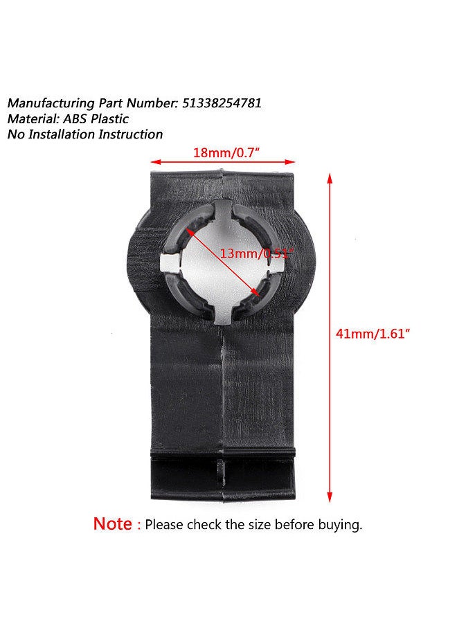 Generic - Window Regulator Clip Bracket Front Left Right 51338254781 Replacement for BMW E53 X5 - Image 1
