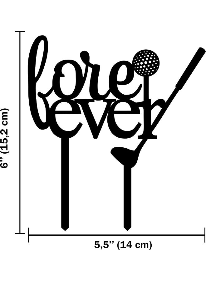 TPGP Ew Wedding Cake Topper Fore Ever Acrylic Cake Topper - Image 2