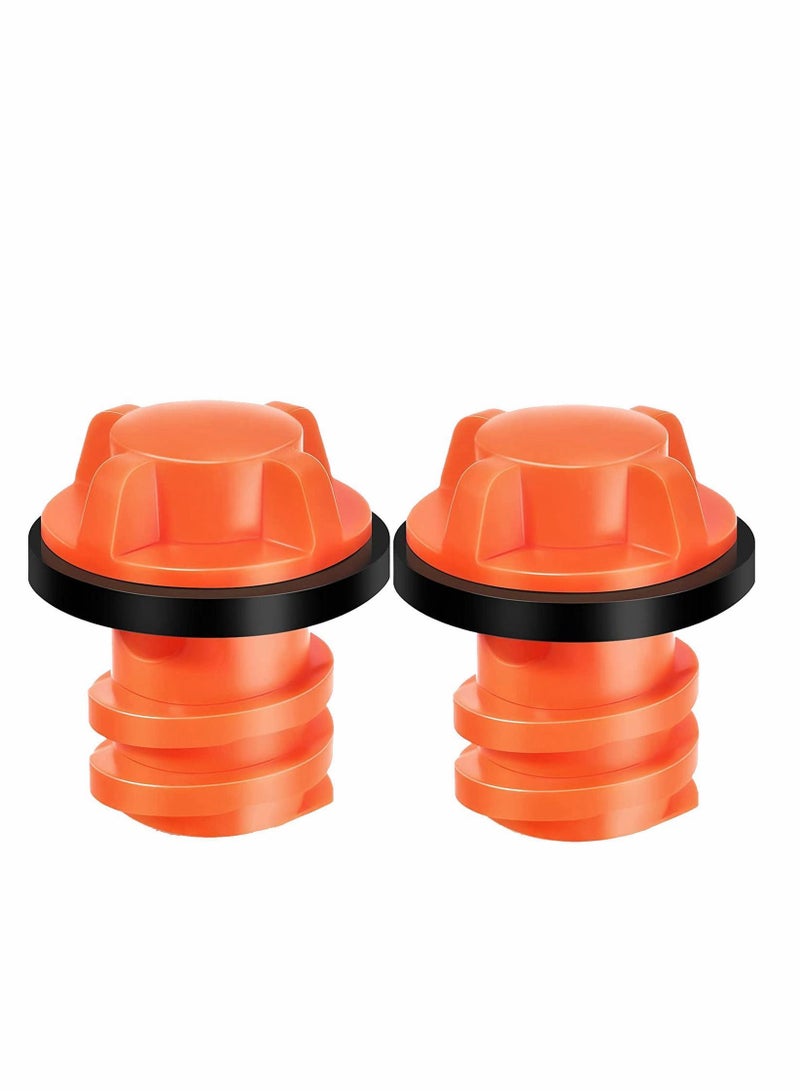 NIBEMINENT 2PACK Cooler Drain Plug Replacement Parts Accessories Kit Compatible with Most Major Brands Plugs Leak-Proof Design - Image 1