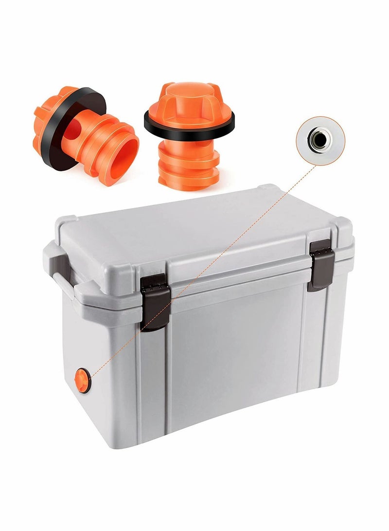 NIBEMINENT 2PACK Cooler Drain Plug Replacement Parts Accessories Kit Compatible with Most Major Brands Plugs Leak-Proof Design - Image 2