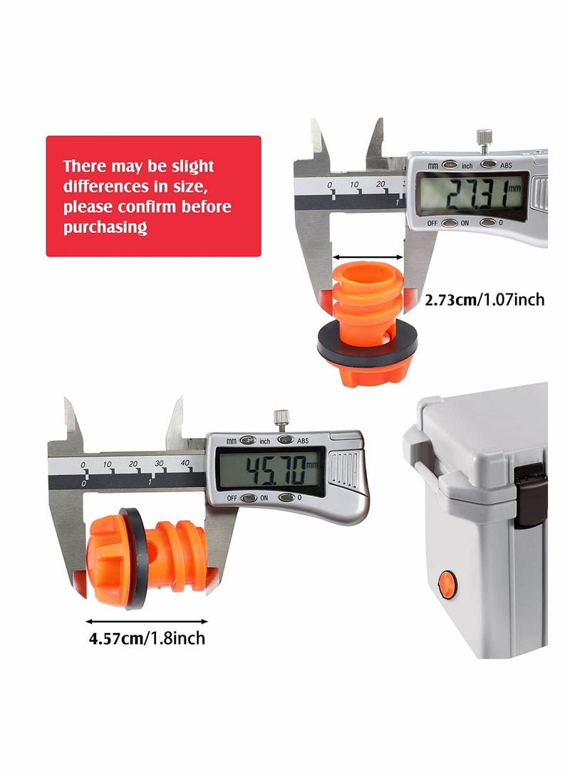 NIBEMINENT 2PACK Cooler Drain Plug Replacement Parts Accessories Kit Compatible with Most Major Brands Plugs Leak-Proof Design - Image 3