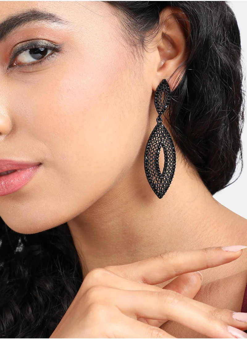 SOHI Intricate Eye Drop Earrings