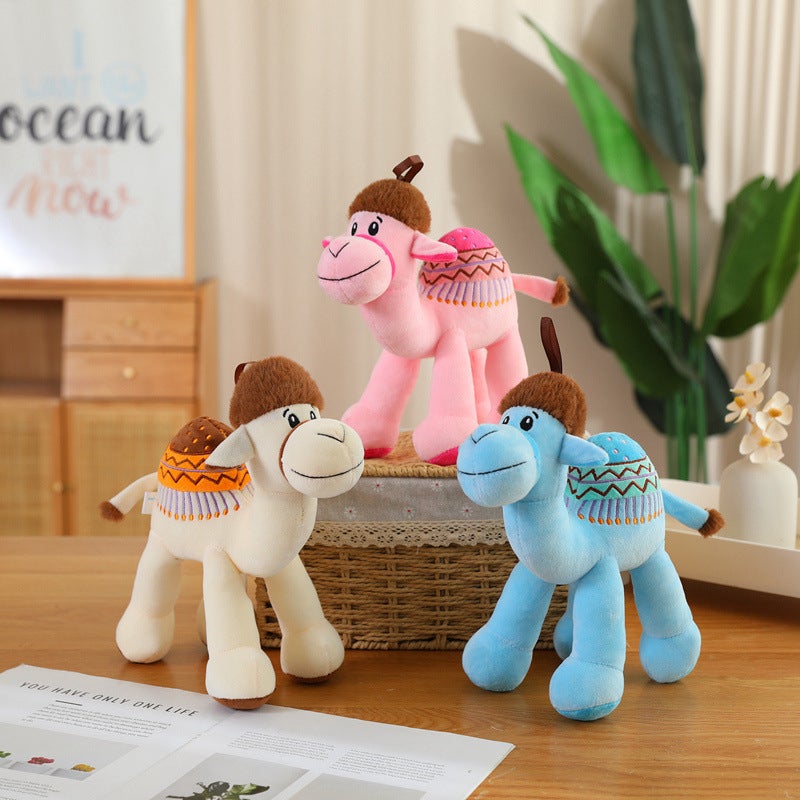 Cartoon Colorful Camel Plush Stuffed Animal Toy, Soft Doll, Birthday Gift - Image 2