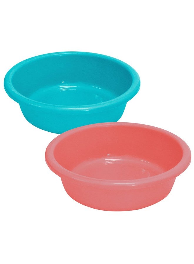Kuber Industries Kuber Industries Multiuses Unbreakable Plastic Knead Dough Basket/Basin Bowl For Home & Kitchen 6 Ltr- Pack of 2 (Sky Blue & Light Pink)  - Image 1