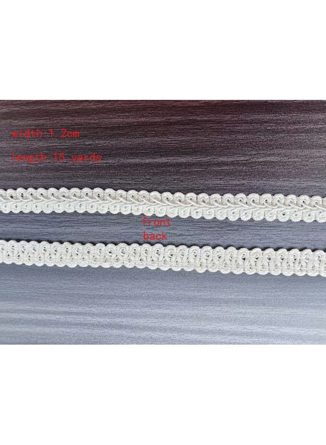 MONIDOOR 1/2 Inch Gimp Braid Trim 15 Yards for Upholstery Costume DIY Crafts(Rose Red 1003) - Image 3