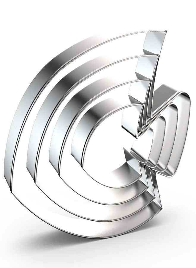 QAAQS Fish Cookie Cutter Set Assorted Sizes - 5", 4", 3", 2" - 4 Piece - Stainless Steel - Image 1
