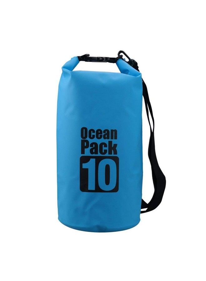 Mishrit 10 Liter Pvc Water Proof Ocean Pack Dry Bag Sack Boating Canoeing Fishing Rafting Swimming Camping Snowboarding (10L). - Image 1