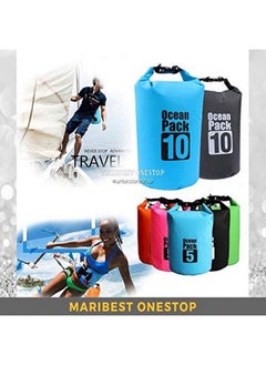 Mishrit 10 Liter Pvc Water Proof Ocean Pack Dry Bag Sack Boating Canoeing Fishing Rafting Swimming Camping Snowboarding (10L).  - Image 5