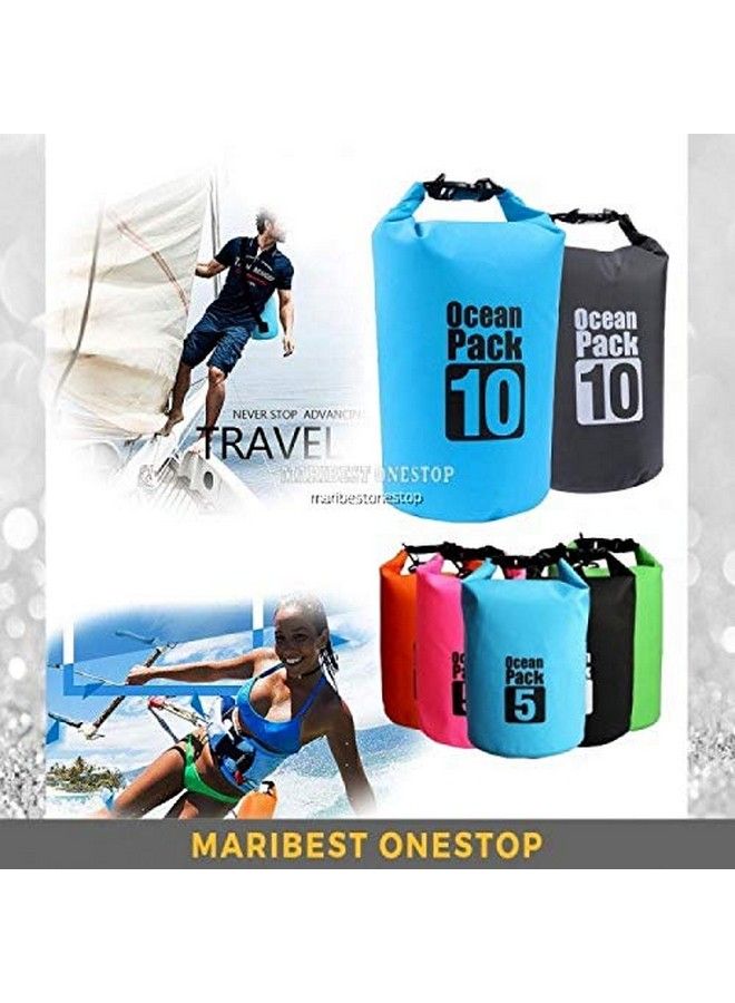 Mishrit 10 Liter Pvc Water Proof Ocean Pack Dry Bag Sack Boating Canoeing Fishing Rafting Swimming Camping Snowboarding (10L). - Image 5
