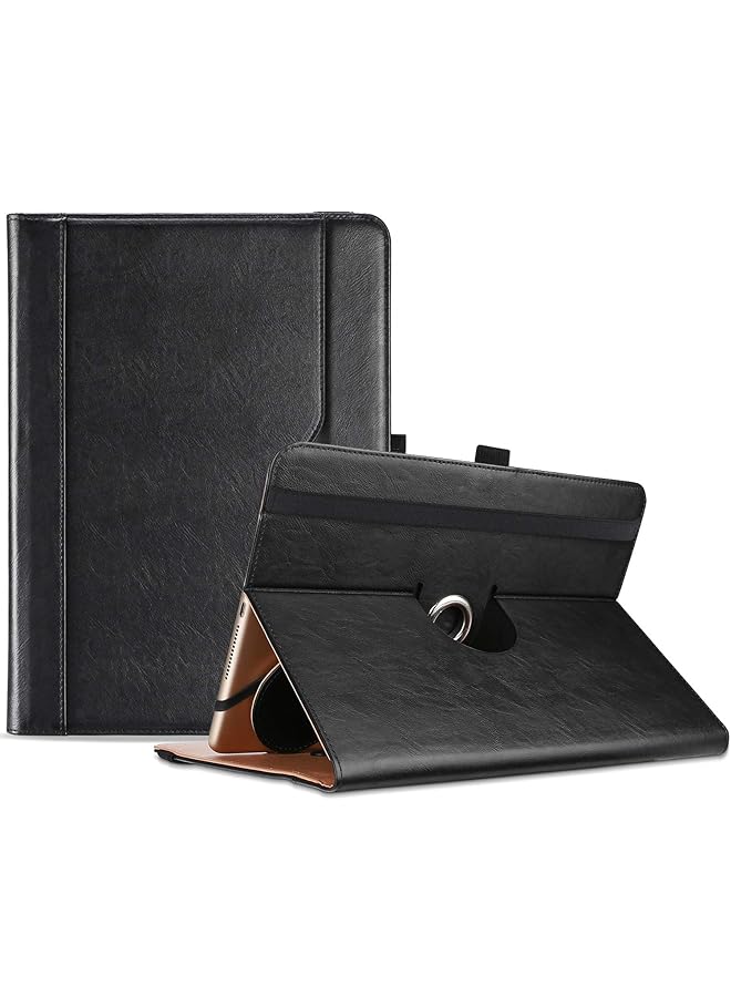 Procases 9 Inch 10.1 Inch Universal Tablet Case Protective Cover Stand Folio Case For 9 10 10.1 Inch Android Touchscreen Tablet With 360 Degree Rotatable Kickstand And Multiple Viewing Angles Black - Image 1