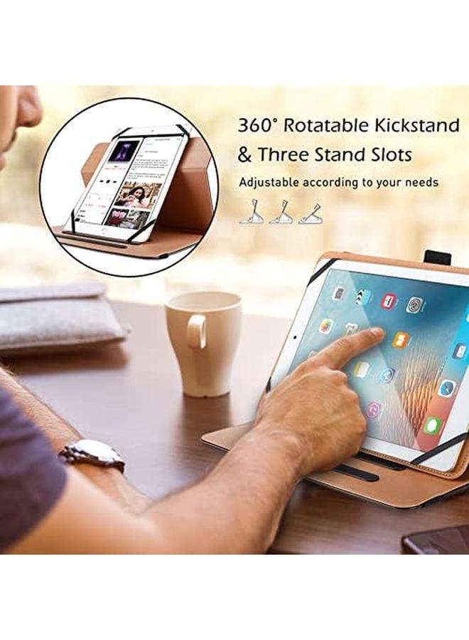 Procases 9 Inch 10.1 Inch Universal Tablet Case Protective Cover Stand Folio Case For 9 10 10.1 Inch Android Touchscreen Tablet With 360 Degree Rotatable Kickstand And Multiple Viewing Angles Black - Image 3