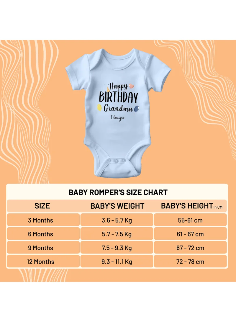 Matching Family Outfits Happy Birthday Grandma Baby Vest Bodysuit – Funny Baby Gift for Grandma’s Birthday – Unisex Cotton Outfit for Boys and Girls – Soft, Comfortable, Newborn to 24 Months – Baby Shower Clothing Idea