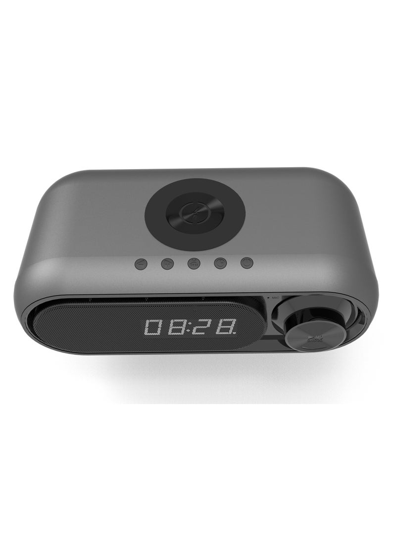 Wireless Charger Wireless Charger Bluetooth Speaker Clock LED Alarm Clock Sound - Image 1