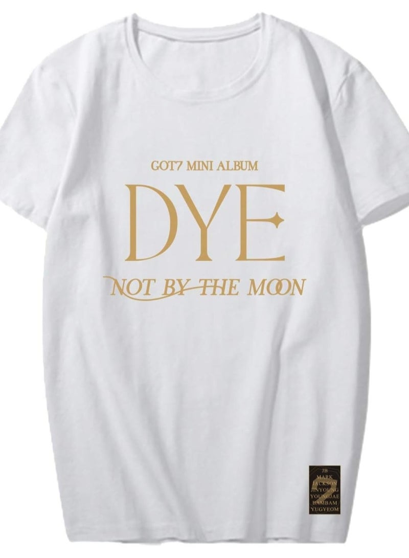 GOT7Unisex Printed Cotton T-Shirt for Men and Women – Comfortable K-Pop Fan Merch, Casual Everyday Wear