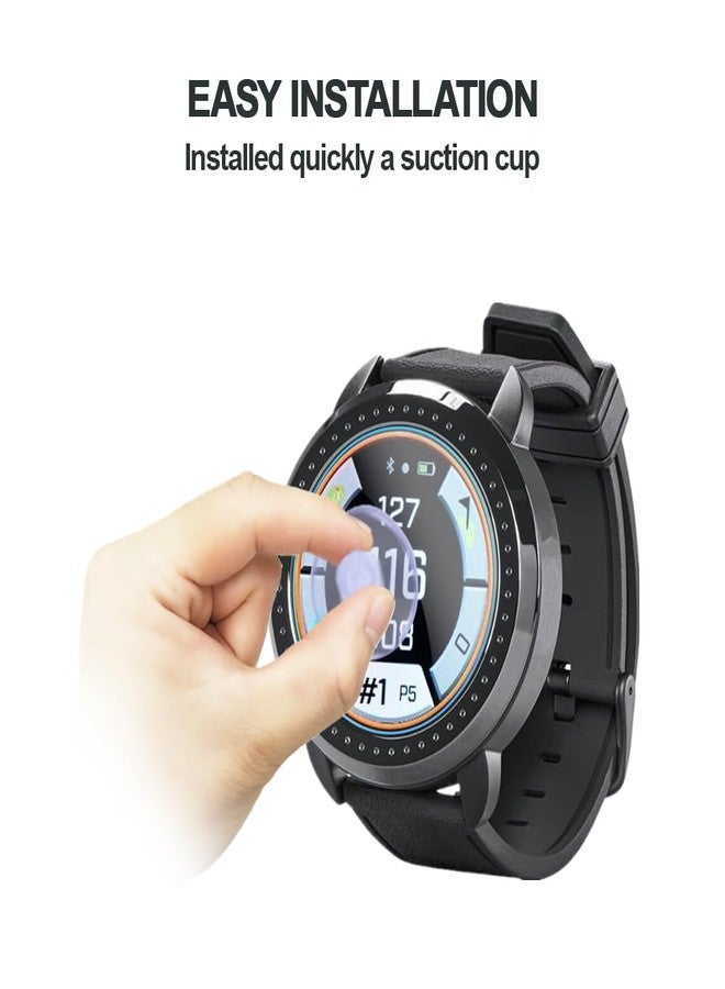MIHENCE Compatible for Bushnell ION Elite Watch Screen Protector, 9H Anti-Scratch Tempered Glass Protective Film for iON Elite Black Golf GPS Watch [ 3PCS ] - Image 2