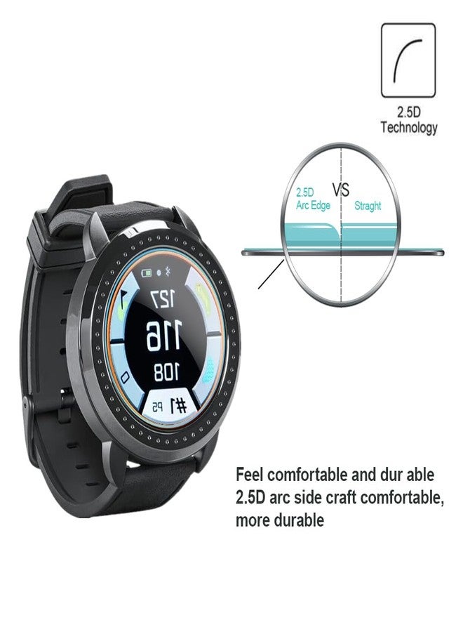 MIHENCE Compatible for Bushnell ION Elite Watch Screen Protector, 9H Anti-Scratch Tempered Glass Protective Film for iON Elite Black Golf GPS Watch [ 3PCS ] - Image 3
