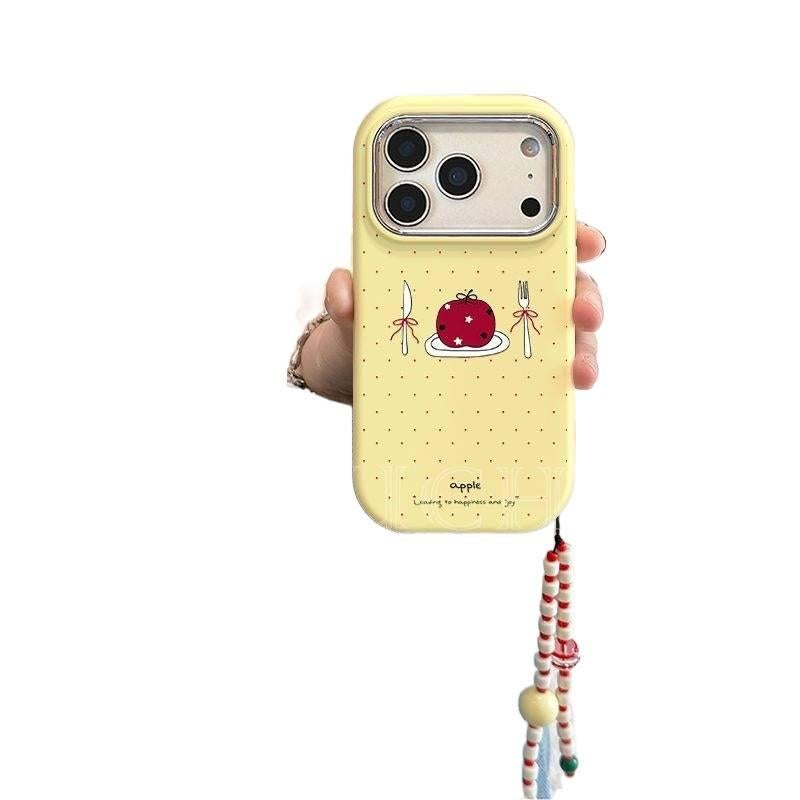 غطاء واقي | حماية من السقوط | حبل تعليق | مقاوم للصدمات لـ iPhone 14 / 14 Plus / 14 Pro / 14 Pro Max | Knife Fork Apple - Image 3