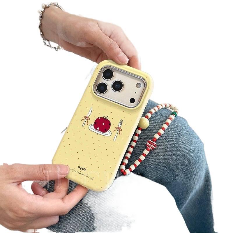 غطاء واقي | حماية من السقوط | حبل تعليق | مقاوم للصدمات لـ iPhone 14 / 14 Plus / 14 Pro / 14 Pro Max | Knife Fork Apple - Image 5