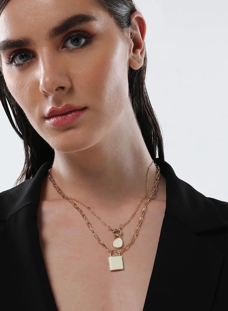 Sohi  Sailor's Layered Artificial Necklace Jewellery for Women | Best Price UAE