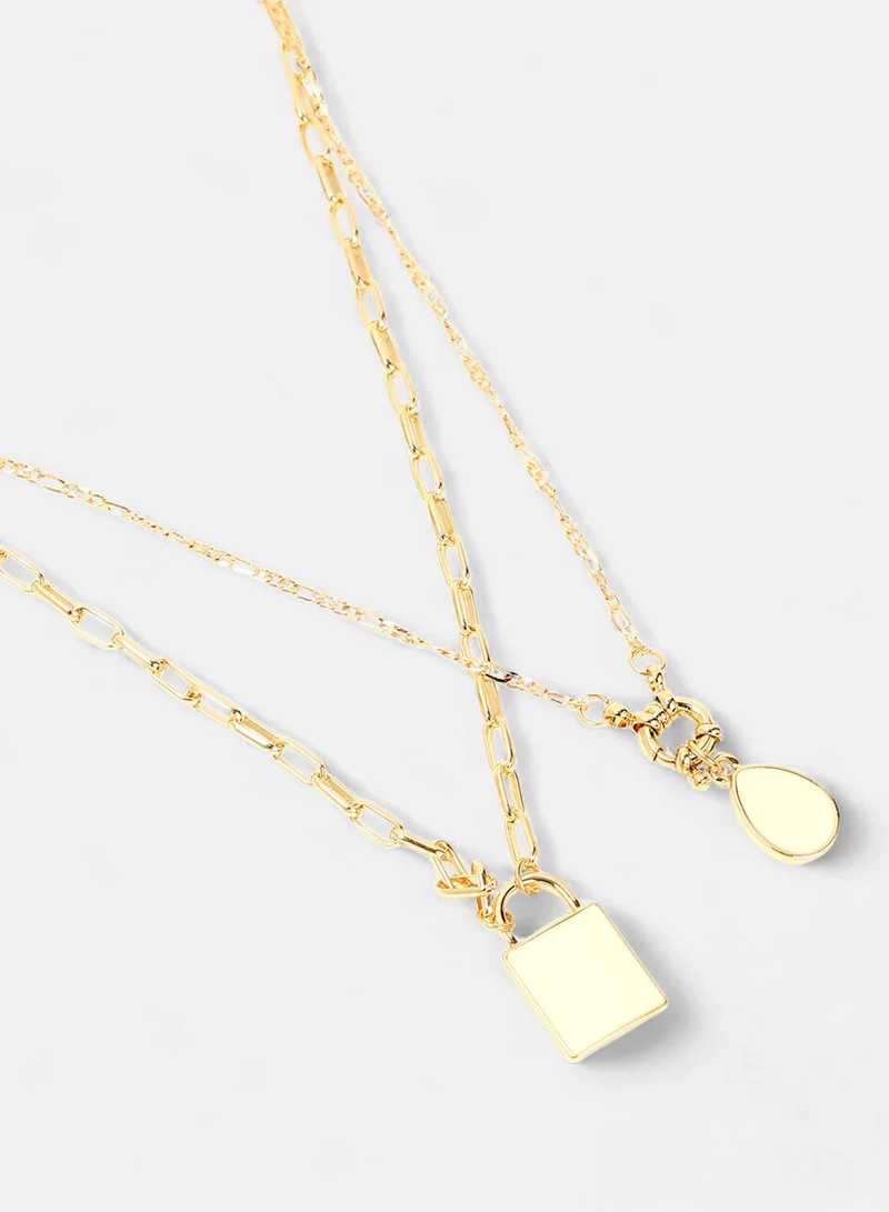 Sohi  Sailor's Layered Artificial Necklace Jewellery for Women | Best Price UAE