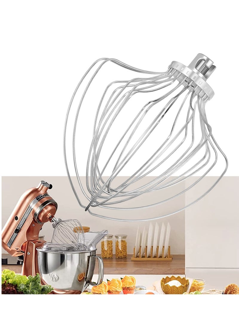KASTWAVE - Wire Whip Attachment Suitable For Kit-chen-aid KN211WW Stand Mixer Fit 7 Quart Tilt-Head Lift Stand Mixer Whisk Attachment for Egg Heavy Cream Beater Whisk - Image 1