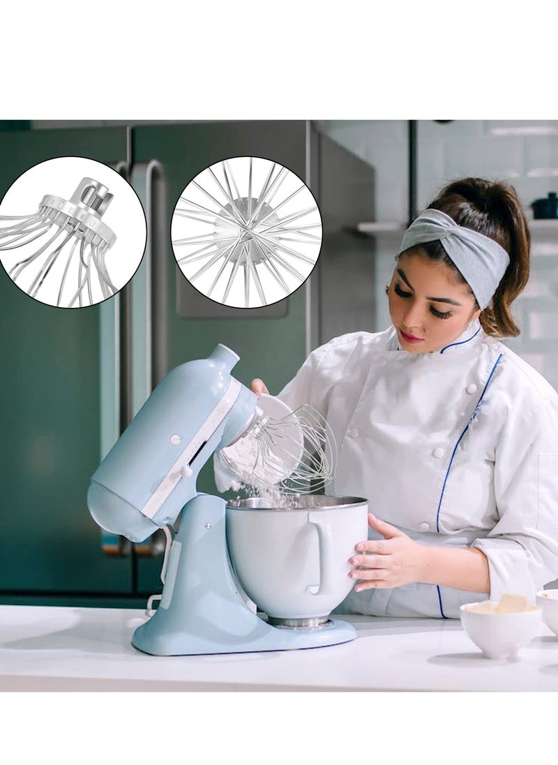 KASTWAVE - Wire Whip Attachment Suitable For Kit-chen-aid KN211WW Stand Mixer Fit 7 Quart Tilt-Head Lift Stand Mixer Whisk Attachment for Egg Heavy Cream Beater Whisk - Image 1