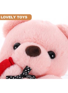 l'elefante 40cm Cute Plush Teddy Bear with Rose – Soft Stuffed Animal Toy for Valentine’s Day, Anniversary, Birthday, Romantic Gift for Girlfriend, Wife, Kids – Kawaii Hugging Bear for Decoration, Surprise Gift for Girls & Boys  - Image 5