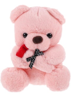 l'elefante 40cm Cute Plush Teddy Bear with Rose – Soft Stuffed Animal Toy for Valentine’s Day, Anniversary, Birthday, Romantic Gift for Girlfriend, Wife, Kids – Kawaii Hugging Bear for Decoration, Surprise Gift for Girls & Boys  - Image 1