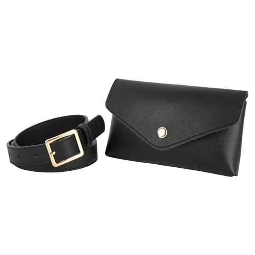 Lobagve Women Mini Envelope Flap PU Leather Belt Waist Bag Handbag Clutch Cell Phone Pouch Coin Purse - Image 4