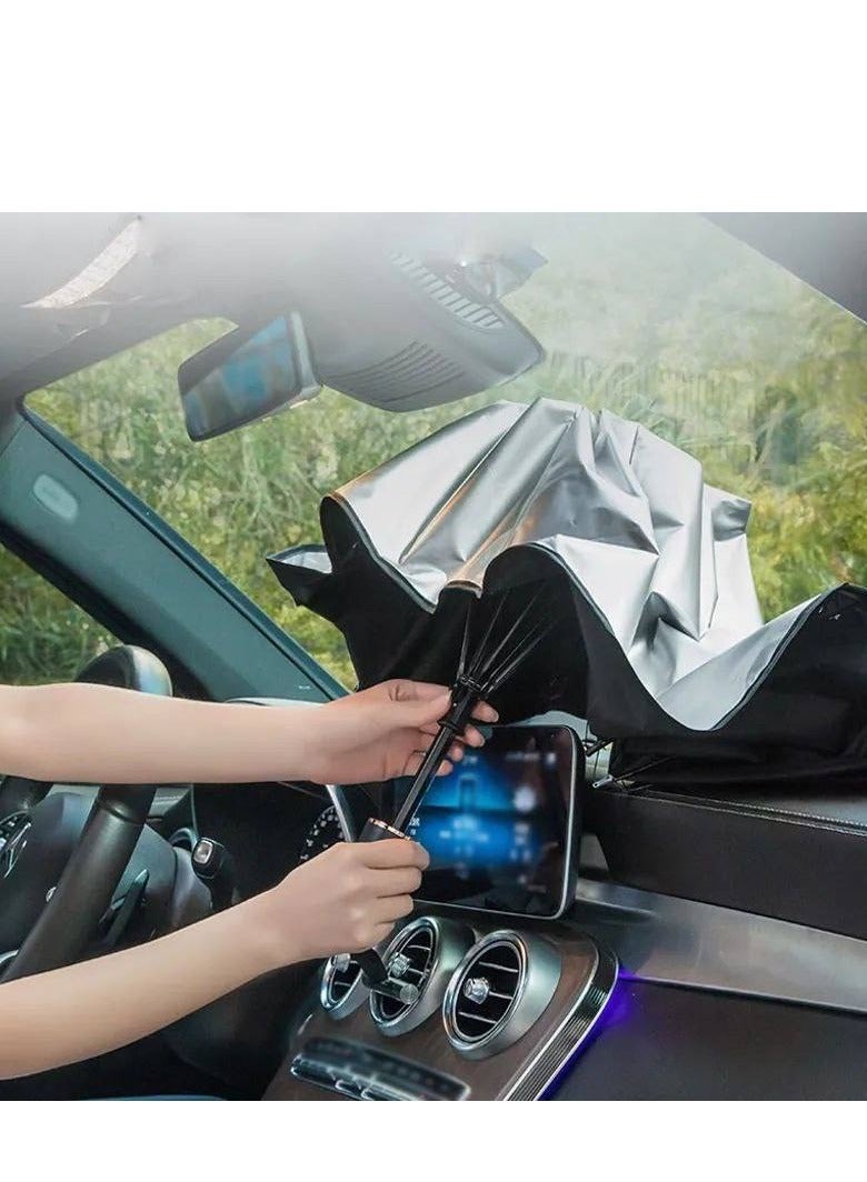 شو وو مظلة شمسية قابلة للطي لزجاج السيارة الأمامي - Image 2