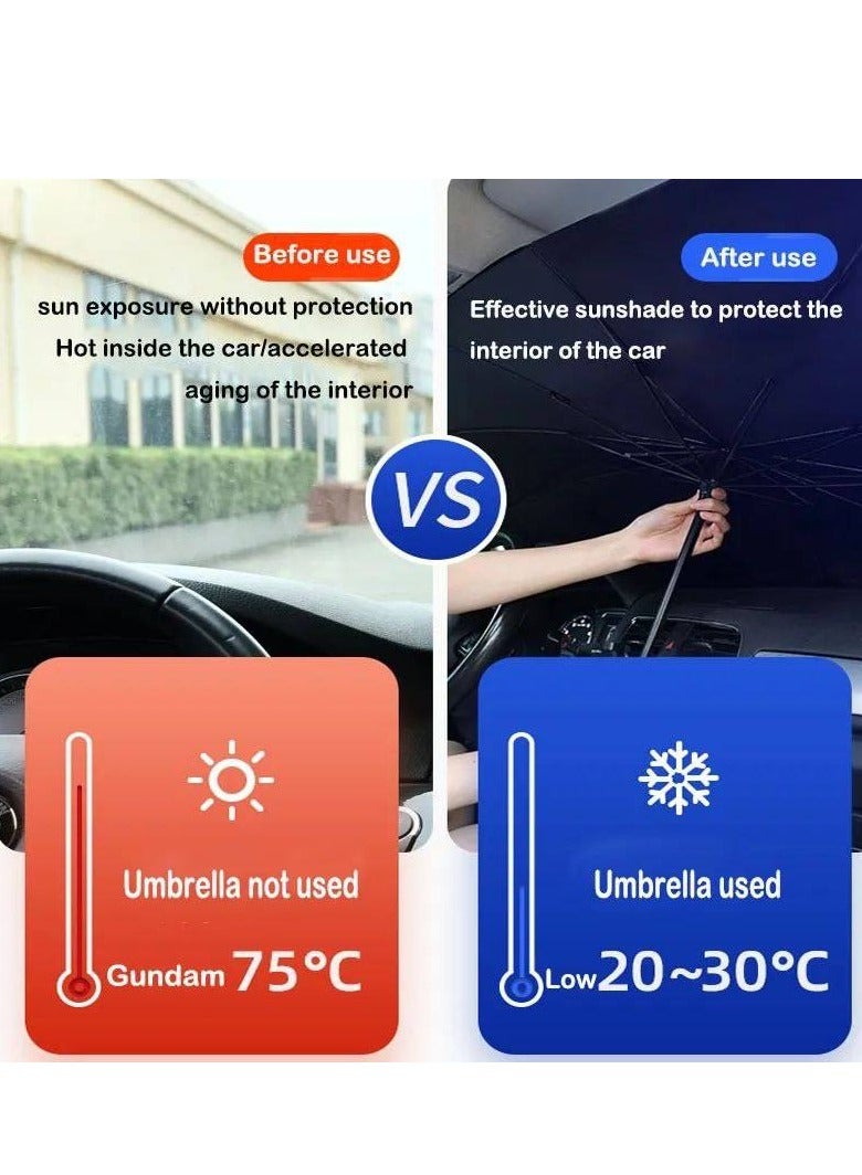 شو وو مظلة شمسية قابلة للطي لزجاج السيارة الأمامي - Image 4