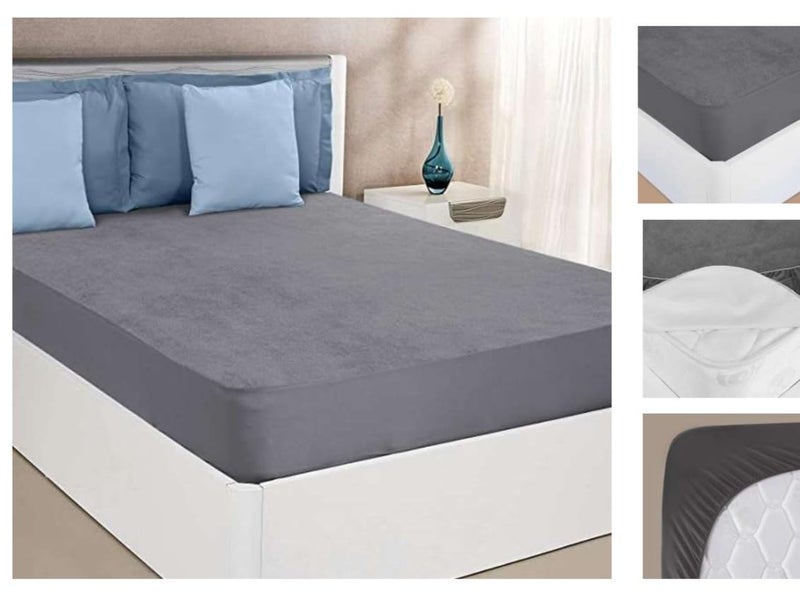 Waterproof Microfiber Mattress Protector Size 7872 Durable Comfortable Bed Cover - Image 1