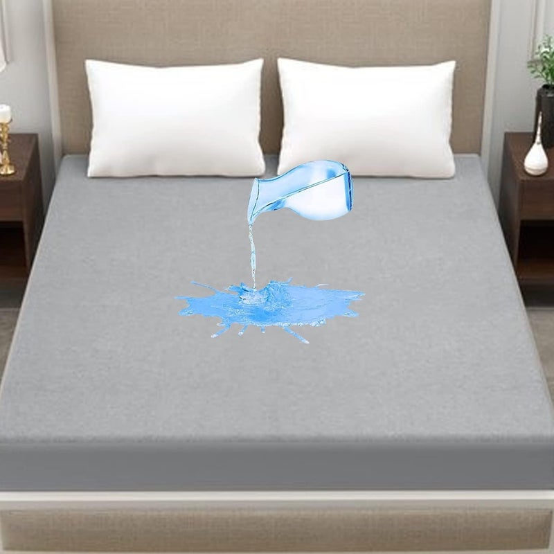 Waterproof Microfiber Mattress Protector Size 7872 Durable Comfortable Bed Cover - Image 2