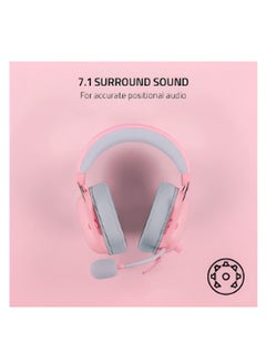 RAZER BlackShark V2 X Gaming Headset, 7.1 Surround Sound Capable, TriForce 50mm Drivers, 3.5mm Jack, Breathable Memory Foam Cushion, For PC, PS4, Nintendo Switch, Quartz Pink | RZ04-03240800-R3M1  - Image 4