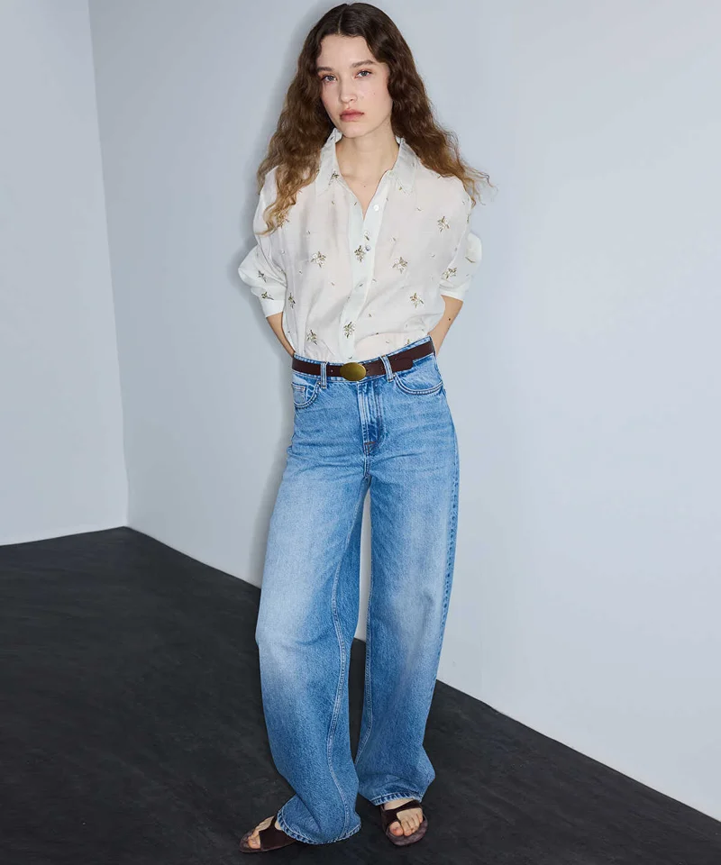 Ipekyol Contrast Embroidered Shirt
