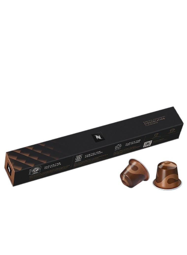 Nespresso Nespresso Cioccolatino Barista Creations Roasted Coffee Capsules, Original Line - 10 capsules in 1 Sleeve  - Image 1