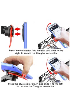 Bike Phone Holder, Universal Phone Mount for Bike, Motorcycle, Scooter and Stroller, With Adapter Quick Release 360° Rotation Adjustable, Detachable Bicycle Phone Mount Compatible for 4.7-7.2 inch Sma - pzsku/ZB9ABE1FD23C665451AECZ/45/_/1678703581/82ba7414-e52e-4660-b6b2-5f750d0fe80f