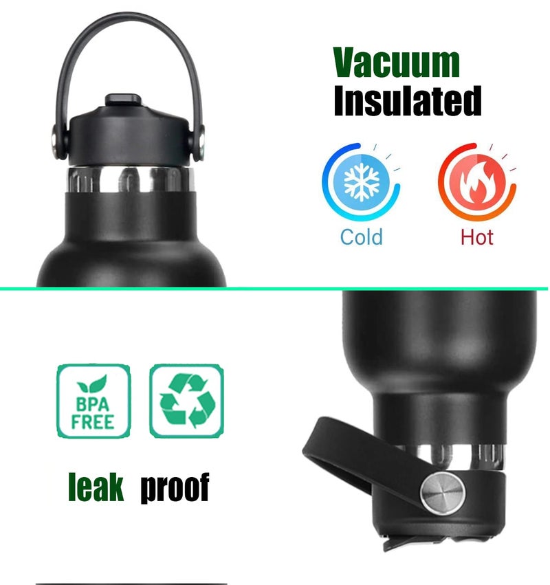 POYAKU Straw Lid for Hydro Flask Standard Mouth 18 oz 21 oz 24 oz Top Lids with Straw for Iron Flask Narrow Mouth 20 24 32 64 oz,Sports Water Bottle Accessories Replacement Dust Cover Straw Cap - Image 3