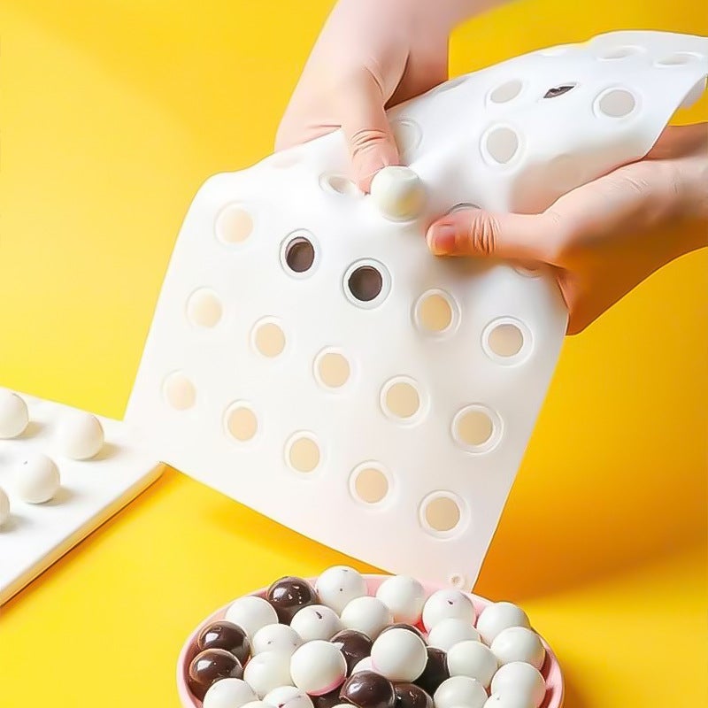 35-Cavity Flowing Filling Silicone Mold for Mooncakes, Bread, Chocolate & Hawthorn Balls - Image 3